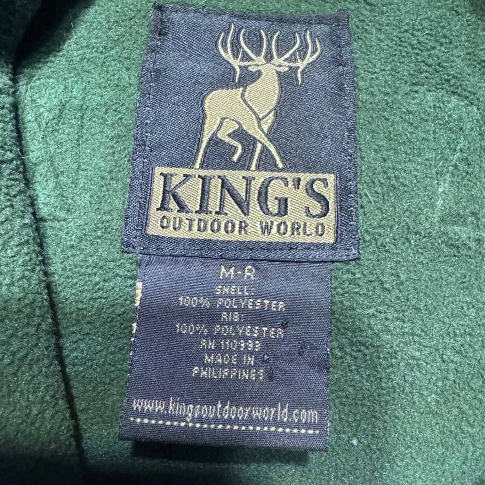 King's Outdoor World‎ Hoodie Mens M Regular Snow Camo Fleece Hunting Pullover